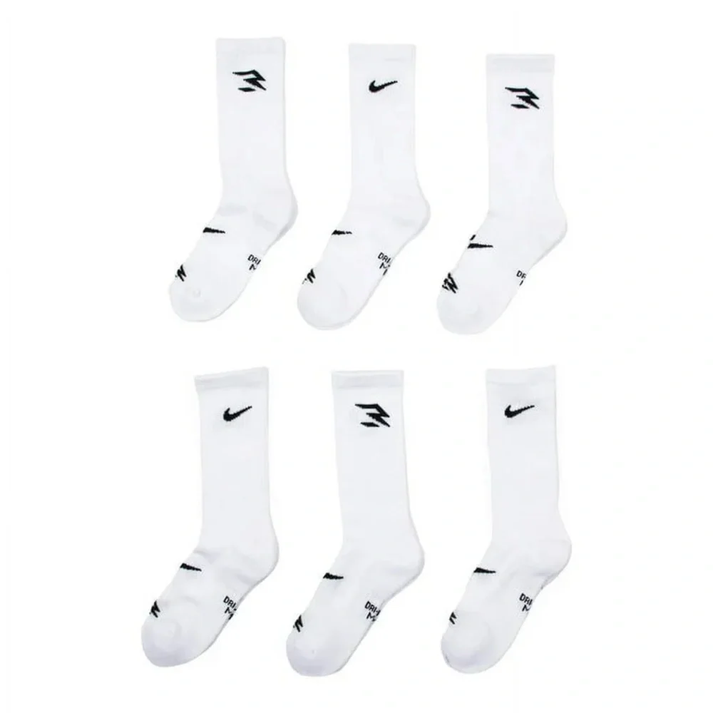 Nike DRI-FIT 3BRAND Performance Training Cushioned crew Socks 6 Pair Pack